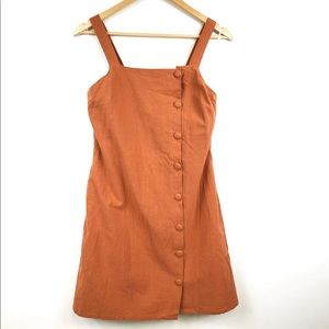 NWT Listicle rust color button front dress